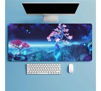 Tapis de Souris Gaming XXL 800x400x2mm Mouse Pad,Grand Tapis Bureau,Base antidérapante,Haute précision et Vitesse pour Gamer, Ordinateur, PC - Pays des Merveilles Fantastique