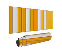 Tapis de Souris Gaming XXL Bande Jaune, Tapis de Souris XXL - 1200x600x3mm - Mouse Pad Mat, sous Main Bureau Gamer Extra Large en Tissu, Base antidérapante, pour Gamer, Personnel -43157