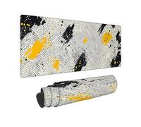 Tapis de Souris Gaming XXL Bande Multicolore, Tapis de Bureau XXL - 1200x600x3mm - sous Main Bureau, Gamer Mouse Pad Caoutchouc Antidérapante Bords Cousus, pour Gamer, Personnel -43600