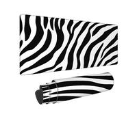 Tapis de Souris Gaming XXL Bande Noir Et Blanc, Tapis de Bureau XXL - 1200x600x3mm - sous Main Bureau, Gamer Mouse Pad Caoutchouc Antidérapante Bords Cousus, pour Gamer, Personnel -43160