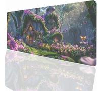 Tapis de Souris Gaming XXL Grand Mousepad 1000x500x3mm, Grand Tapis de Bureau sous Main avec Base en Caoutchouc antidérapante pour PC Gamer, Améliore la précision et la Vitesse Paysage Cabine LMDT5129