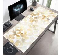 Tapis de Souris Gaming XXL Grand Mousepad 600x300x3mm Grand Tapis de Bureau sous Main avec Base en Caoutchouc antidérapante pour Gamer, Améliore la précision et la Vitesse Usine Jaune PjY1739 S-O