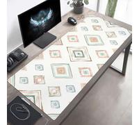 Tapis de Souris Gaming XXL Grand Mousepad 70 x 30cm Grand Tapis de Bureau sous Main avec Base en Caoutchouc antidérapante pour Gamer, Améliore la précision et la Vitesse Abstrait Vert PjY3285 O-N
