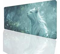 Tapis de Souris Gaming XXL Grand Mousepad 700x300x3mm, Grand Tapis de Bureau sous Main avec Base en Caoutchouc antidérapante pour PC Gamer, Améliore la précision et la Vitesse Animal PjY5881 V-7