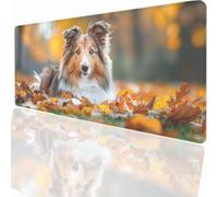 Tapis de Souris Gaming XXL Grand Mousepad 800x400x3mm, Grand Tapis de Bureau sous Main avec Base en Caoutchouc antidérapante pour PC Gamer, Améliore la précision et la Vitesse Animal Chien LMDT3976