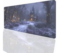 Tapis de Souris Gaming XXL Grand Mousepad 900x300x3mm, Grand Tapis de Bureau sous Main avec Base en Caoutchouc antidérapante pour PC Gamer, Améliore la précision et la Vitesse éGlise PjY11791 N-U