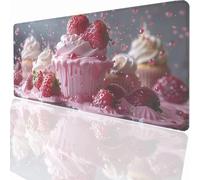 Tapis de Souris Gaming XXL Grand Mousepad 900x400x3mm, Grand Tapis de Bureau sous Main avec Base en Caoutchouc antidérapante pour la précision et la Vitesse Nourriture Gastronomique PjY11673 N-U