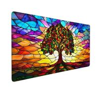 Tapis de Souris Gaming XXL Mouse Pad Gamer 800 x 300 mm, Grand Tapis de Bureau sous Main avec Base en Caoutchouc Antidérapante, Accessoire Bureau, pour Gamer, Cadeaux (Couleur Chêne) s-1166