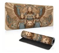 Tapis de Souris Gaming XXL Mousepad 700 x 300 x 4 mm, Grand Tapis de Bureau sous Main avec Base en Caoutchouc antidérapante, Texturée Résistant à Usure Lavable, pour Gamer/Personnel Egypte femme 0A0-2