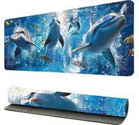 Tapis de Souris Gaming XXL Océan Animaux, Tapis de Souris XXL 60x120cm, Mouse Pad Mat, sous Main Gamer Extra Large en Tissu, Base antidérapante, Haute précision, pour Gamer, Bureau -46662