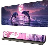 Tapis de Souris Gaming XXL Océan Paysage, Tapis de Bureau XXL 40x90cm sous Main, Gamer Mouse Pad Caoutchouc Antidérapante Bords Cousus Haute précision, pour Gamer, Personnel -46785
