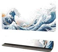 Tapis de Souris Gaming XXL Océan Paysage, Tapis de Bureau XXL 50x100cm sous Main, Gamer Mouse Pad Caoutchouc Antidérapante Bords Cousus Haute précision, pour Gamer, Personnel -46407
