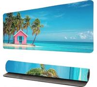 Tapis de Souris Gaming XXL Océan Paysage, Tapis de Souris XXL 40x90cm, Mouse Pad Mat, sous Main Gamer Extra Large en Tissu, Base antidérapante, Haute précision, pour Gamer, Bureau -46304