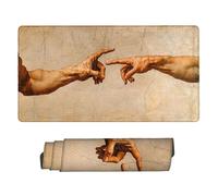 Tapis de Souris Gaming XXL Tapis Souris 100 x 50 cm, Grand Mouse Pad Bureau sous Main avec Base en Caoutchouc Antidérapante, Accessoire Gaming, pour Gamer, Personnel Bureau (La Main de Dieu) c-789