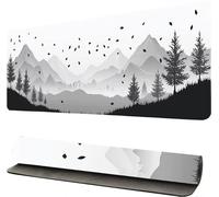 Tapis de Souris Gaming XXL Vallée Paysage, Tapis de Bureau XXL 50x100cm sous Main, Gamer Mouse Pad Caoutchouc Antidérapante Bords Cousus Haute précision, pour Gamer, Personnel -47143