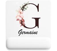 Tapis de Souris Germaine | Tapis Ergonomique 22 × 18 cm Repose-Poignet en Mousse | Bureau Télétravail Études | Cadeau Homme Femme Anniversaire Noël