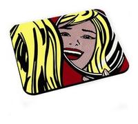 Tapis de souris Girl in mirror 1984 / by roy lichtenstein / pop art / G