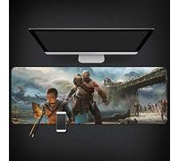 Tapis De Souris God of War 900X400Mm, Tapis De Souris De Jeu Rapide, Large XXL Grand Tapis De Souris avec Base De 3Mm D'Épaisseur, pour Ordinateurs Portables, Pc, C