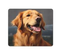 Tapis de souris Golden Retriever Dog1 - Lavable et antidérapant - Pour homme et femme - Pour ordinateur portable et bureau - Pour bureau, maison et travail