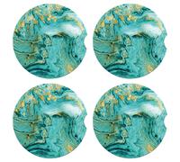 Tapis de souris grand format à motif marbre abstrait, design ergonomique avec repose-poignet en gel à mémoire de forme pour un confort accru,