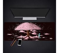 Tapis de souris grand tapis en caoutchouc anti-dérapant Tapis de souris pour clavier souris d'ordinateur portable Vitesse de glissement grande tablette de jeu (60cmx30cm)