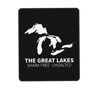 Tapis De Souris Grands Lacs du Michigan Non Salés Et sans Requins Tapis De Souris D'Ordinateur Base en Caoutchouc Antidérapante Bureau Tapis Souris, pour Jeux, Maison, 25x30cm