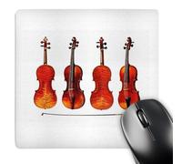 Tapis De Souris, Grands Violons Stradivarius Bords Cousus Mousepad Optimisé Tapis De Souris De Jeu pour Joueurs Ordinateur Bureau 25X30cm
