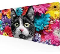 Tapis De Souris Grappes Fleurs,Sous Main Bureau Chaton Tapis De Souris XXL Gaming 700x400x3mm Protege Bureau Base AntidéRapante,Durable ImperméAble Tissu Texturé Microtissu AméLiore PréCision Y1-799