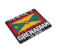 Tapis De Souris Grenada Flag Have No Fear The Grenadian Accessoires De Jeu Antidérapante Mouse Pad Portable Tapis Souris pour Travail Bureau Jeu L