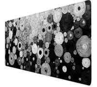 Tapis de Souris Gris Tapis de Souris XXL Abstrait Mouse Pad Gaming Haute Précision et Vitesse avec Bords Cousus et Base en Caoutchouc Antidérapante, pour PC, Ordinateur Portable 1000 x 500mm 4-7006j