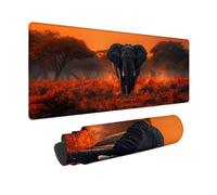 Tapis de Souris Gris Tapis Souris XXL 80x40cm, sous Main Bureau éLéPhant Mouse Pad avec Bords Cousus, Imperméable Base en Caoutchouc Antidérapant Surface pour Bureau, Études, Gaming -zjn25091I6VM5M9