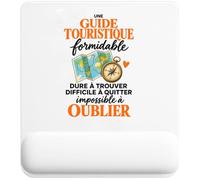 Tapis de Souris Guide Touristique Formidable | Tapis Ergonomique 22 × 18 cm Repose-Poignet Mousse | Bureau Télétravail Études | Idée Cadeau Tourisme Collègue Noël