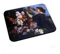 Tapis de souris Gustave courbet trellis peinture romantisme fleurs G