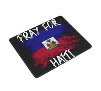 Tapis De Souris Haiti Flag Pray for Haiti Mouse Pad Glissement Facile Accessoires De Jeu Portable sous-Main pour Jeu Travail Gaming XL