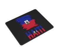 Tapis De Souris Haiti Flag sous-Main Imperméable Tapis Souris Glissement Facile Mouse Pad pour Ordinateur Portable Gaming Jeu L