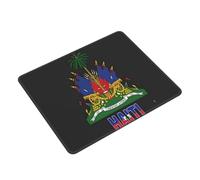 Tapis De Souris Haiti Haitian National Emblem Accessoires De Jeu Antidérapante Mousepad Durable sous-Main pour Gaming Ordinateur Portable Travail S
