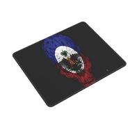 Tapis De Souris Haitian Flag Haitian Skull Tapis Souris Portable Mousepad Antidérapante Accessoires De Jeu pour Bureau Jeu Travail XL