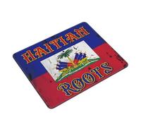 Tapis De Souris Haitian Roots Haiti Flag sous-Main Antidérapante Accessoires De Jeu Imperméable Mousepad pour Travail Ordinateur Jeu XL