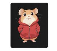 Tapis De Souris Hamster Wearing A Red Jacket Accessoires De Jeu Imperméable Mouse Pad Antidérapante Tapis Souris pour Travail Jeu Ordinateur Portable XL