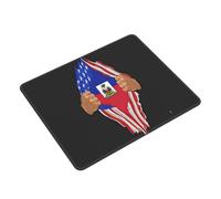 Tapis De Souris Hand Tear Flag of Haiti Tapis Souris Glissement Facile sous-Main Imperméable Mouse Pad pour Gaming Jeu Ordinateur Portable M