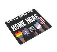 Tapis De Souris Hate Has No Home Here Mouse Pad Antidérapante Mousepad Portable sous-Main pour Travail Gaming Jeu S