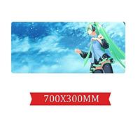 Tapis De Souris Hatsune Miku Speed Gaming |Tapis De Souris XXL | 700 X 300Mm Grand Format |Base De 2Mm D'Épaisseur | Précision Et Vitesse Parfaites, K