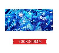 Tapis De Souris Hatsune Miku Speed Gaming |Tapis De Souris XXL | 700 X 300Mm Grand Format |Base De 2Mm D'Épaisseur | Précision Et Vitesse Parfaites, P