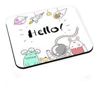 Tapis de souris Hello! astronaute martien alien mignon illustration enfant G