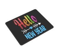 Tapis De Souris Hello New Year sous-Main Portable Accessoires De Jeu Antidérapante Mousepad pour Gaming Travail Ordinateur M