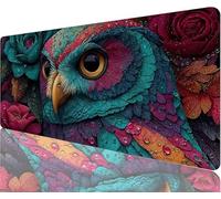 Tapis de Souris Hibou Tapis de Souris Gaming XXL 700x300x3mm, Oiseau Mouse Pad Imperméable et Antidérapant Les Bords à Double Couture Assurent Durabilité, Tandis Tissu Microfibre Cadeaux Homme N1-147