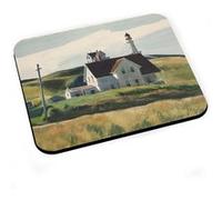 Tapis de souris Hill and houses edward hopper peinture realisme amerique G