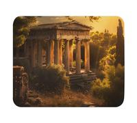 Tapis De Souris Histoire des Temples De La Grèce Antique 25X30Cm Durable Tapis De Souris Gaming Antidérapante Mouse Pad pour Pc Gamer