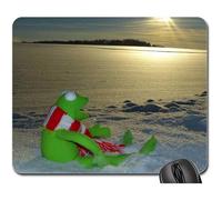 Tapis De Souris, Hiver Paysage De Neige Arbre Enneigé Arbres Hivernal Mouse Pad Antidérapante Tapis Souris Optimisé Souris De Gaming pour Jeux Ordinateur Professionnels 25X30Cm