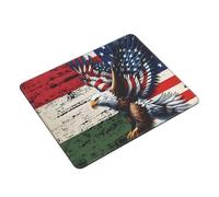 Tapis De Souris Hungary Hungarians American Flag USA Friendship Eagle Mousepad Imperméable Tapis Souris Antidérapante Accessoires De Jeu pour Ordinateur Jeu Bureau S